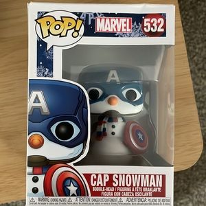 Marvel Holiday Cap Snowman FunkoPop #532